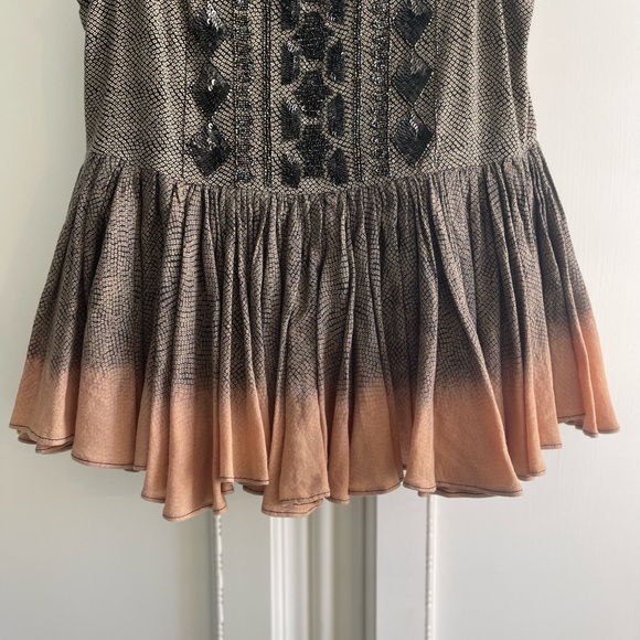 Anthropologie Peplum Top with Sequin Front - Picture 3 of 4